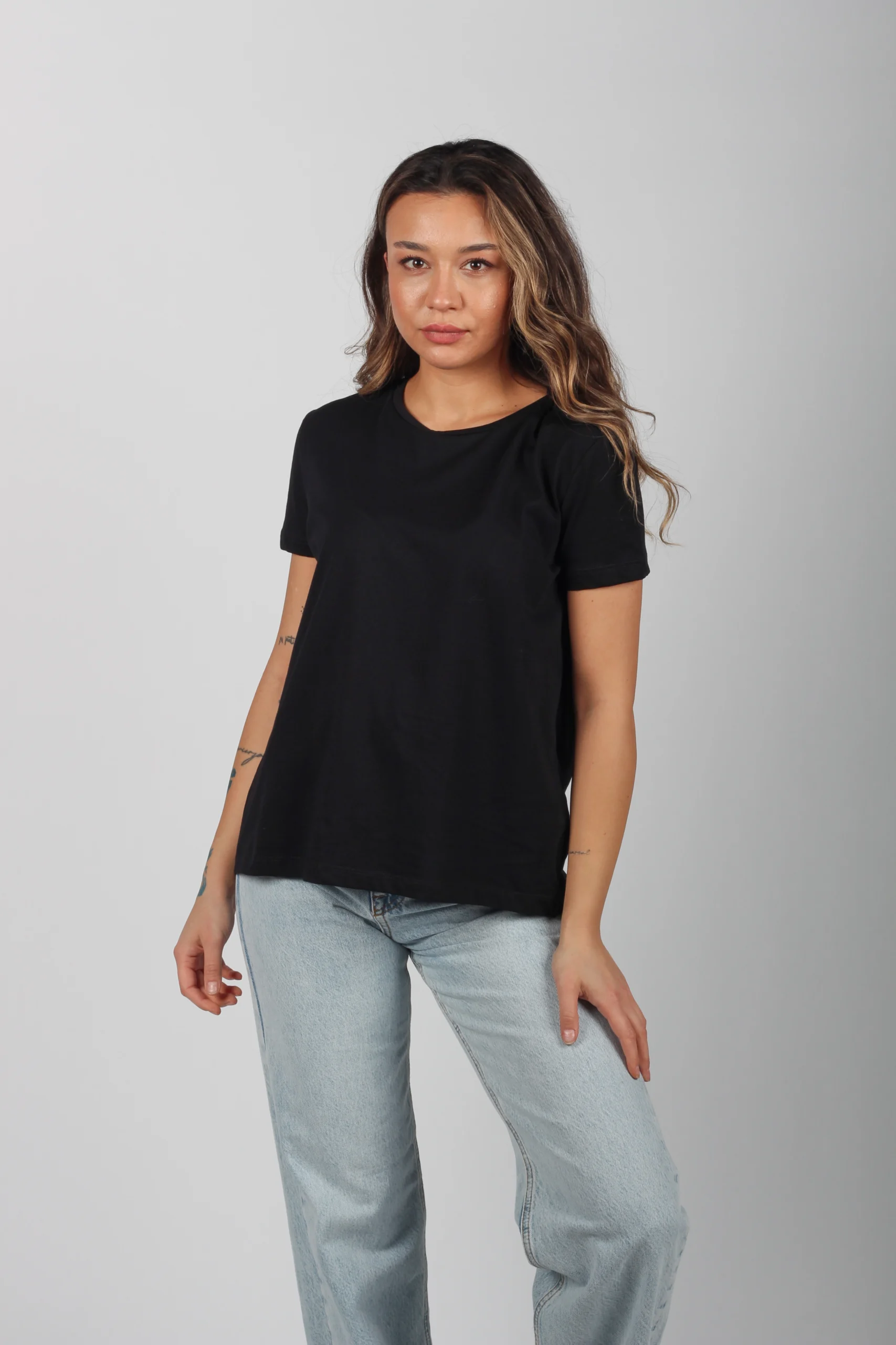 Bisiklet Yaka Basic T-shirt