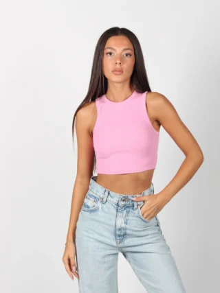 Dikiş Efektli Crop Top