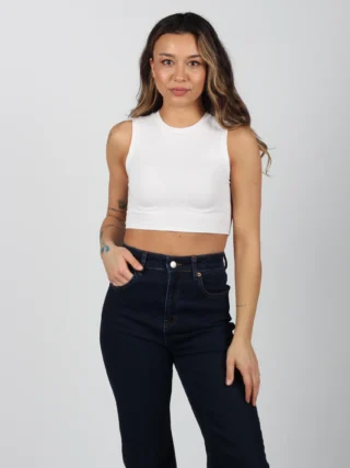Dikiş Efektli Crop Top
