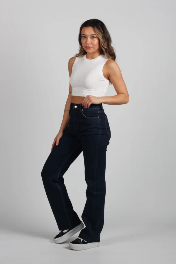 Dikiş Efektli Crop Top - Görsel 3
