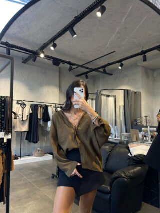 DÜŞÜK OMUZ OVERSIZE GÖMLEK