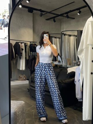 ETNİK DESENLİ PANTOLON