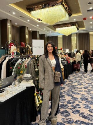 Ekose Garnili Oversize Blazer Pantolon Takım