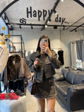 Tüvit Etek Ceket Takım