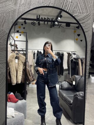 Trokolu Denim Gömlek PantolonTakım